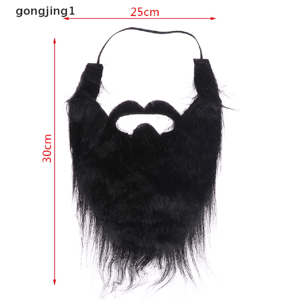 Ggg Handmade Wig Jenggot Topi Wig Crochet Kumis Halloween Dekorasi Pesta Wig Props ID