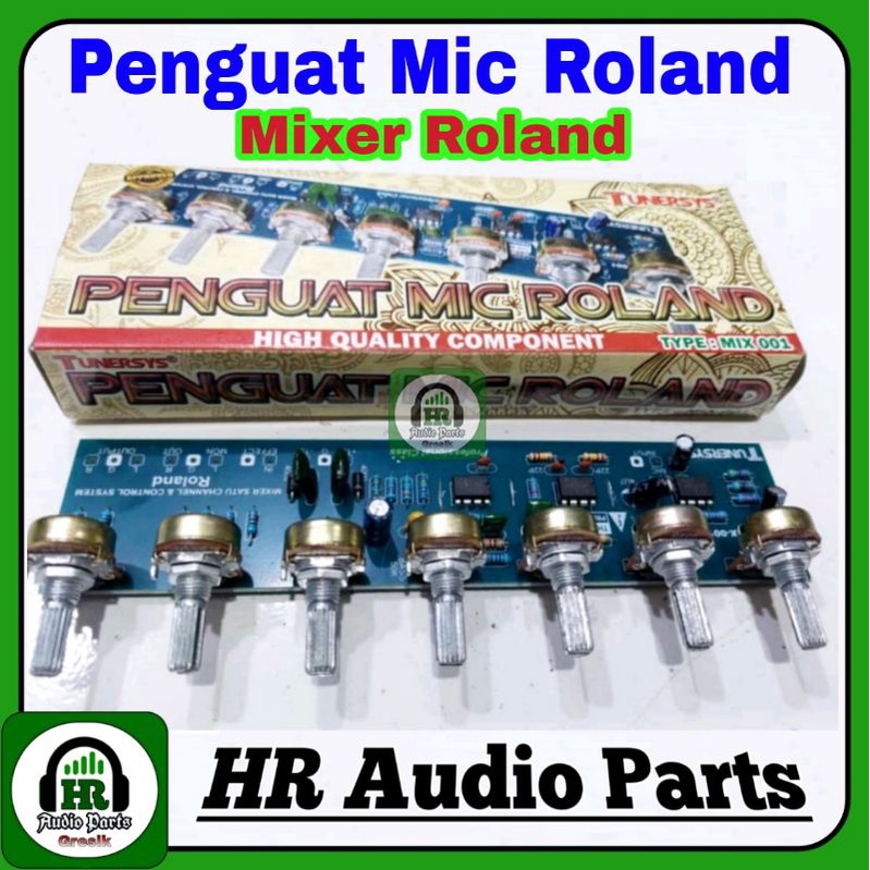 Kit Penguat Mic Mixer 7 Potensio Roland Tunersys 7 Channel