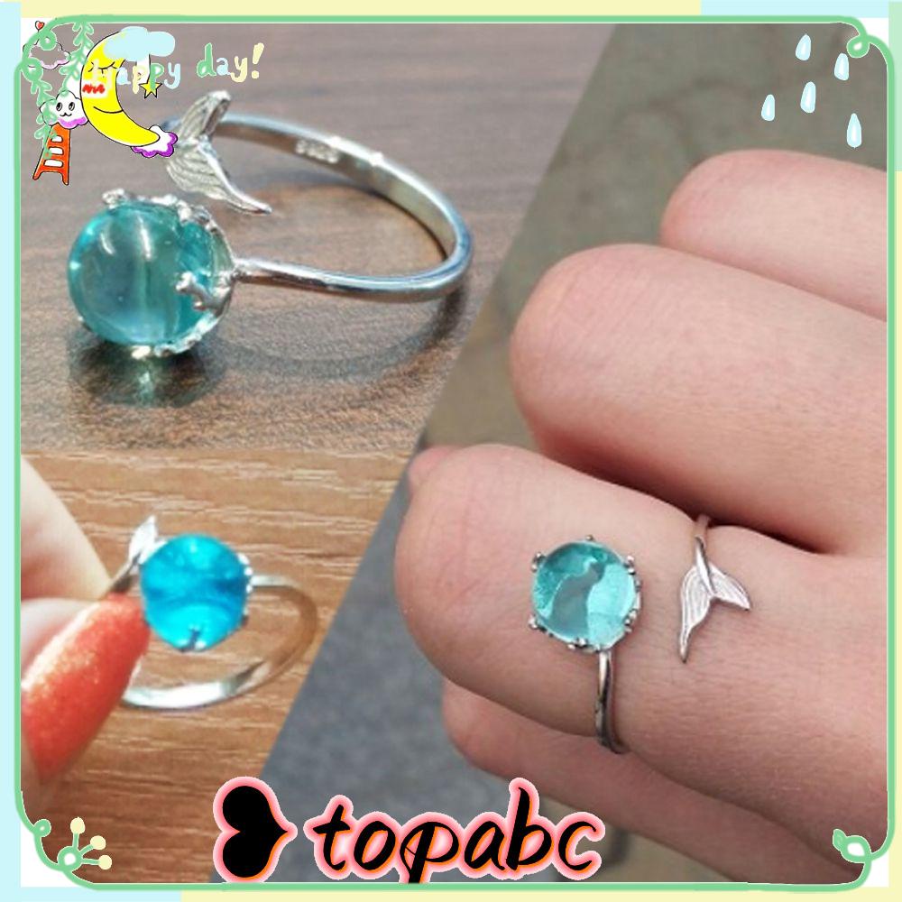 Top Mermaid Gelembung Cincin Fashion Gadis Hadiah Wanita Ukuran Yang Dapat Disesuaikan