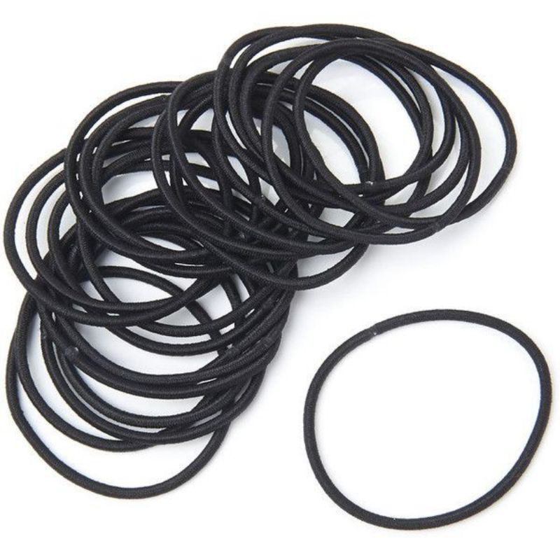 10 pcs gelang hitam elastis gelang tipis gelang pria gelang wanita gelang tangan