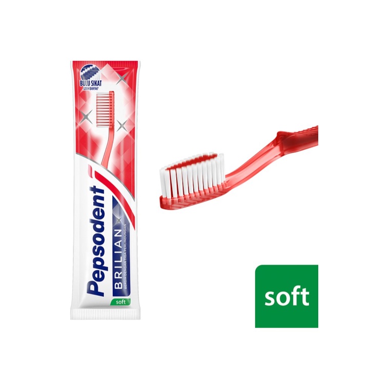 Pepsodent Sikat Gigi Brilian Soft