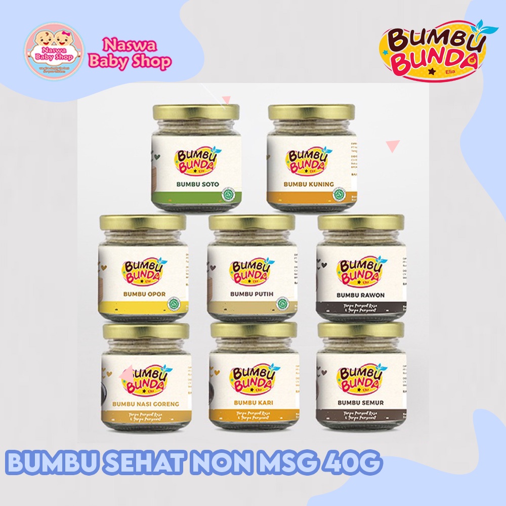 

Bumbu Bunda By Elia Bumbu Bubuk Sehat Mpasi Bayi Non MSG 40g