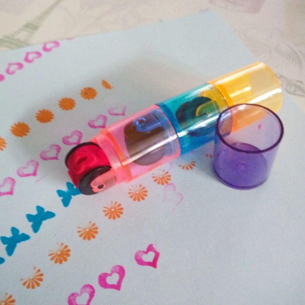Preva Colorful Stamp Seal Anak-Anak Hadiah Anak Mainan Anak Perlengkapan Scrapbooking Mainan Lucu