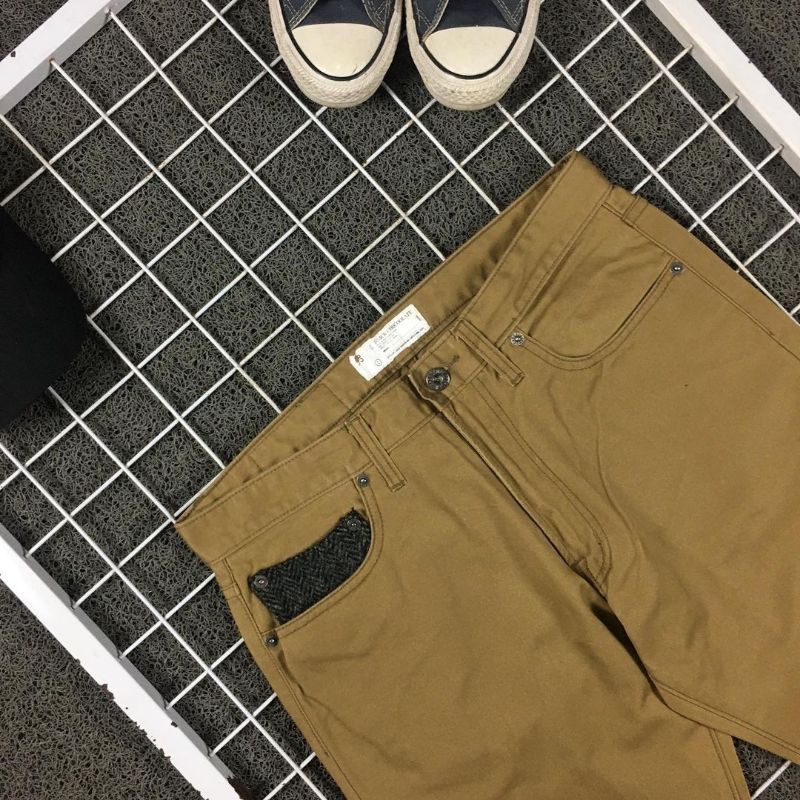 Celana Panjang Pria Chino Slimfit Branded Original Black Chocolate Chinos Pants . SDA CS7 Second Bek