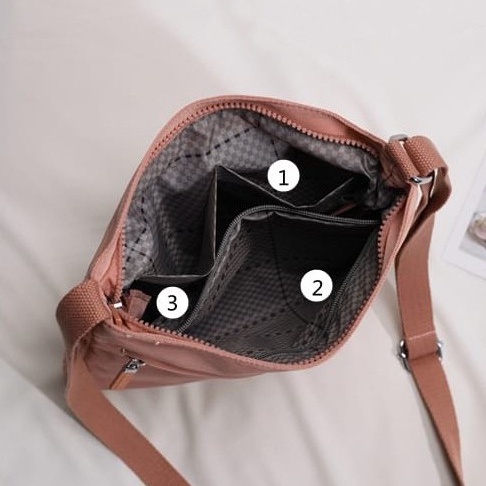 BIG PROMO GUDIKA Bag 5123 - Tas Fashion Branded Ori Selempang bahu Cewek Kekinian Wanita Import Korea Original Terbaru Bahan Nilon Anti Air Waterproof