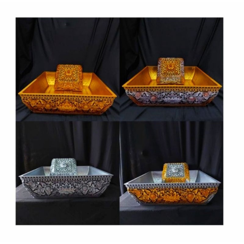 Bokor Kotak Dan Bulat Premium 30 Cm Melamin