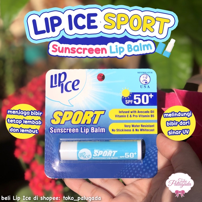 [BISA COD] Lip Ice Sport Sunscreen Lipbalm SPF 50+