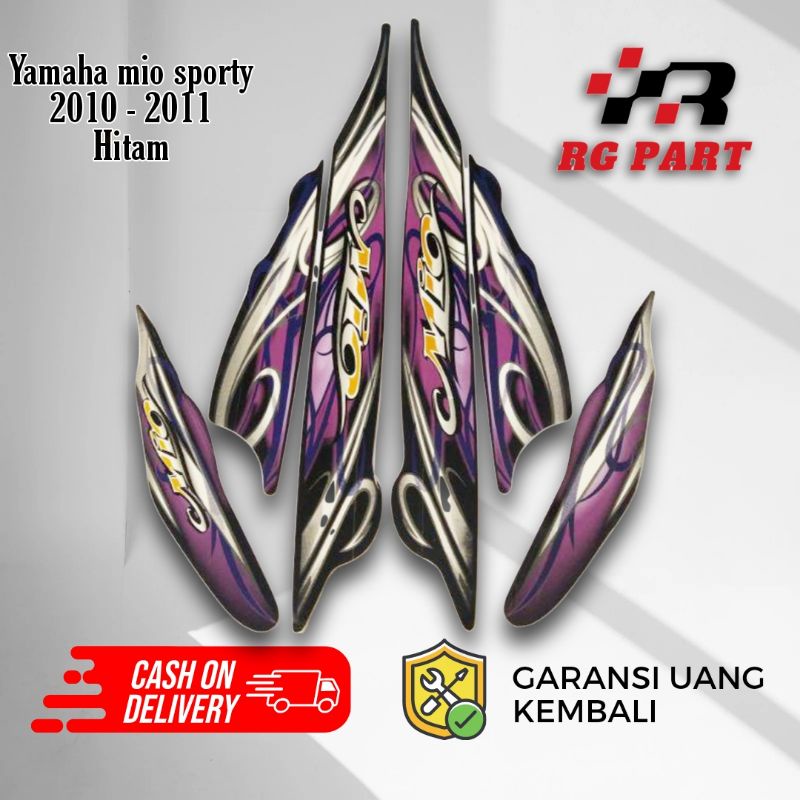 Stiker striping yamaha mio sporty smile tahun 2010 - 2011