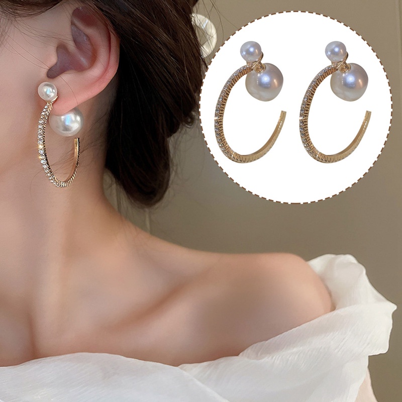 New Arrival Stud Earrings Fashion Logam Bulat Wanita Klasik Lingkaran Besar Sederhana Trendi Perempuan Trendi Perhiasan
