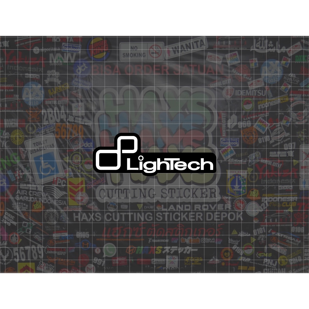 Cutting Sticker Lightech Ukuran 7 Cm &amp; 10 Cm