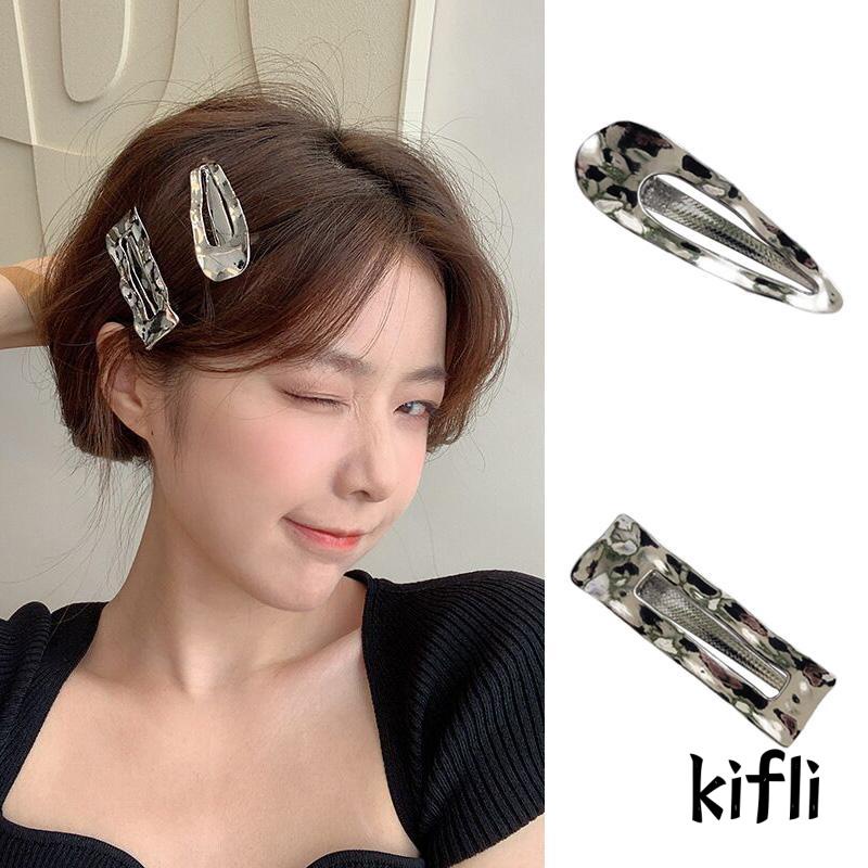 [KD]Metal Irregular Duckbill Clip Klip Logam Klip Samping Perempuan Sederhana Bergelombang Poni Jepit Rambut