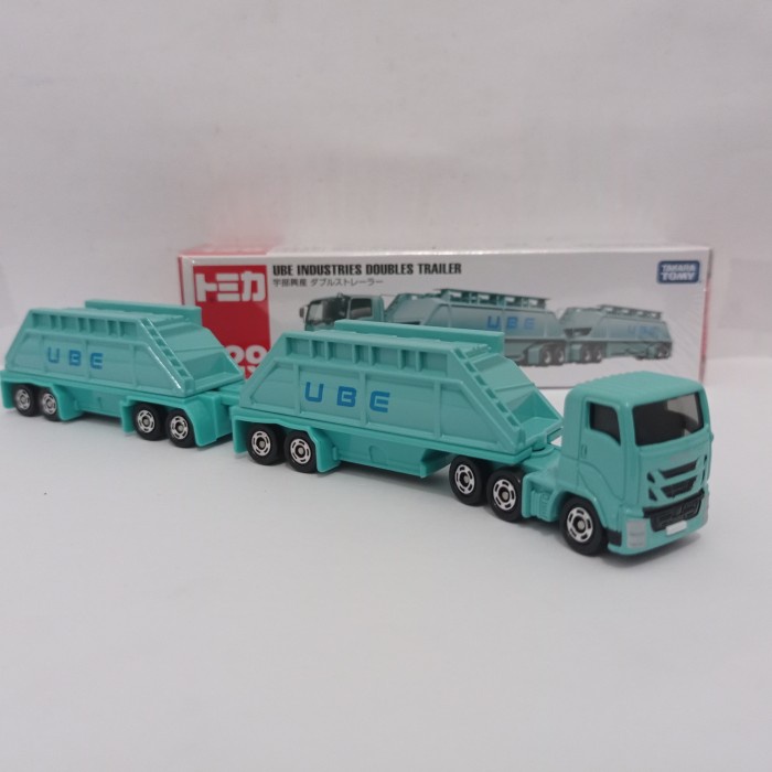 Tomica No 129 Ube industries Double trailer miniatur mobil truk murah
