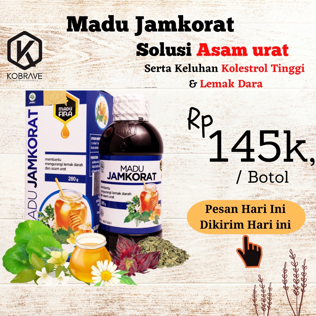 Madu JAMKORAT Terapi Obat Herbal Kolesterol Trigliserida Dan Asam Urat