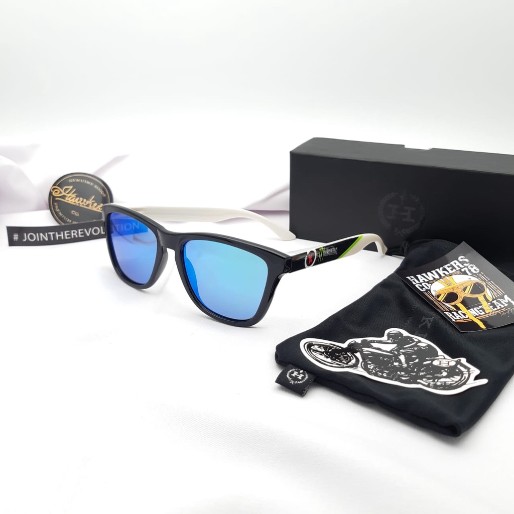 KACAMATA POLARIZED UV 400 ANTI SILAU GAYA PRIA HAWKER MESSY FREME BATANG FIBER SOLID SUNGLASSES TERB