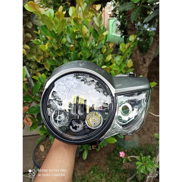 Headlamp Tiger Revo Lampu Tiger pece set lampu daymaker 16 LED lampu depan Tirev lampu Tiger Revo