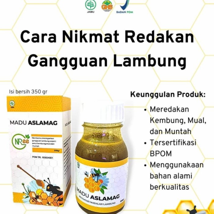 

Madu Aslamag Efektif Meredakan Maag, Nyeri Lambung Dan Gerd