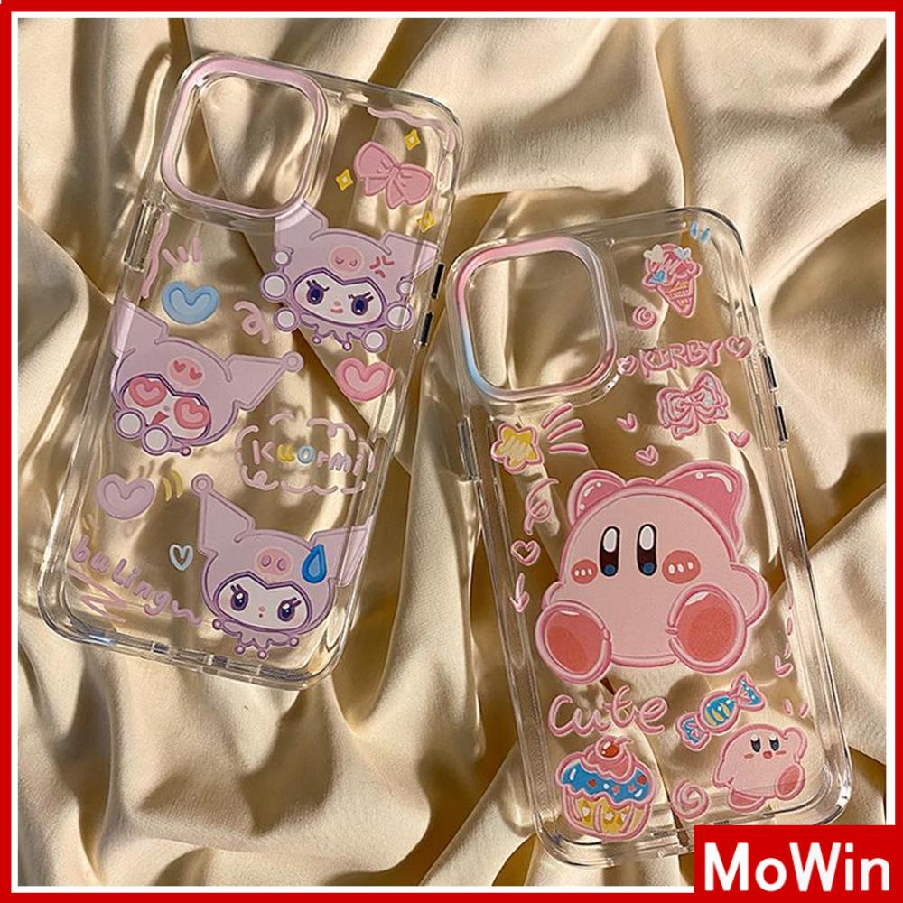 For iPhone 14 Pro Max iPhone Case Clear Case TPU Soft Case Plating Button Space Case Shockproof Cartoon Cute Compatible For For iPhone 13 Pro Max 12 Pro Max 11 Pro Max 7plus XR xs