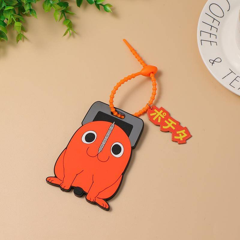 Spyxfamily Anya Forger Chimera Chainsaw Man Denji Pochita Silicon Luggage Tag Tag Tag Portable Gaya Anime Untuk Anak Perempuan Laki Laki Sarung Kartu Dalam Stok New Arrival LY