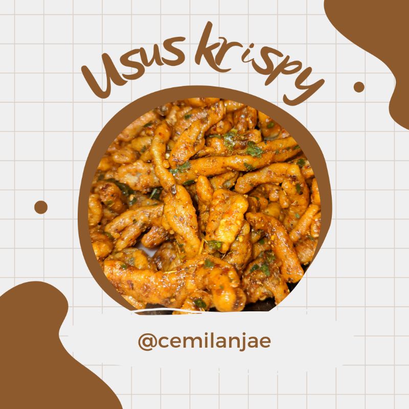 

Usus Krispi Pedas Daun Jeruk Kemasan 250gr | Keripik Usus Viral