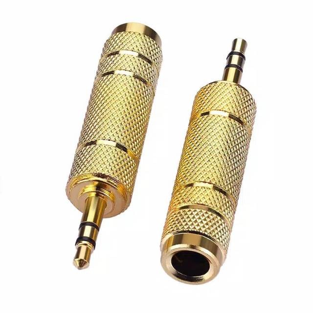 Jack Converter Akai 6.5mm to Mini Aux 3.5mm Stereo Warna Gold