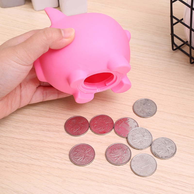 Lovely Piggy Banks Wadah Simpan Koin Desain Slot Kartu Kotak Uang Kertas Tempat Penyimpanan Uang Toples Mainan Anak Lucu Kekinian Tabletop Kartun Ornamen