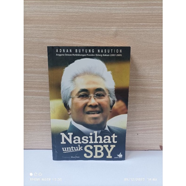 Buku Nasihat Untuk SBY By Adnan Buyung Nasution