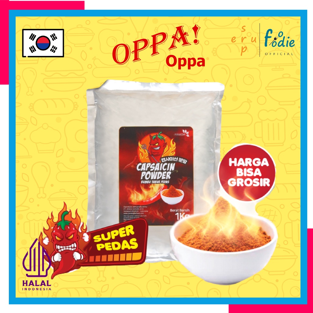 

SUPERFOODIE Bubuk Cabe / Bubuk Cabai / Cabe Kering / Cabai Kering / Chili Powder Spicy / Bubuk Cabai Cabe Capsaicin Powder Spicy Jeletot Pedas Extreme Halus Kasar 1000 Gram