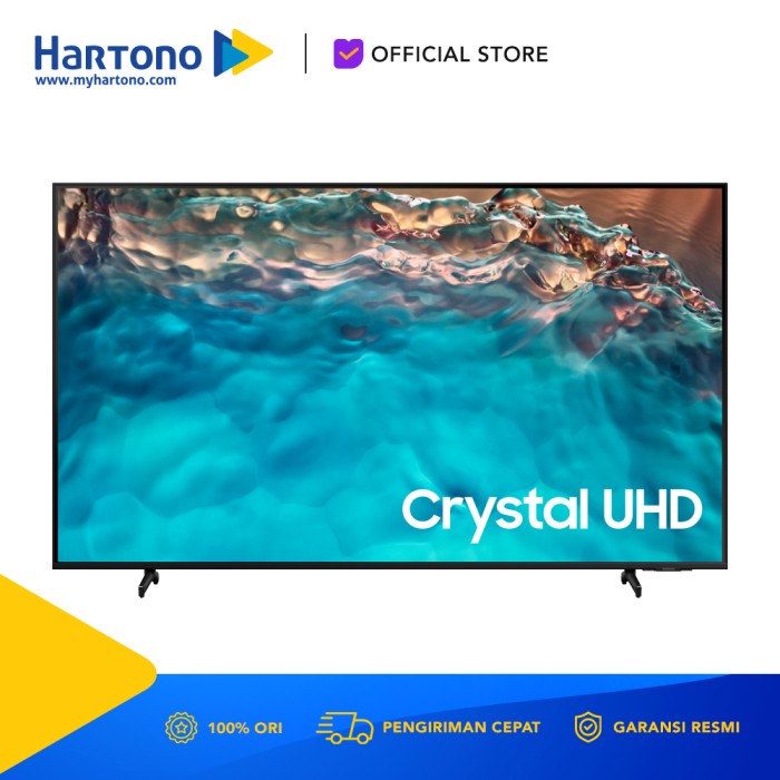 Samsung 43 Inch UHD 4K Smart TV UA43BU8000KXXD