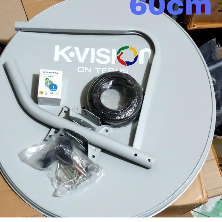 SERBA MURAH Antena / anten ku band parabola 60cm k vision lengkap tanpa receiver დ 861