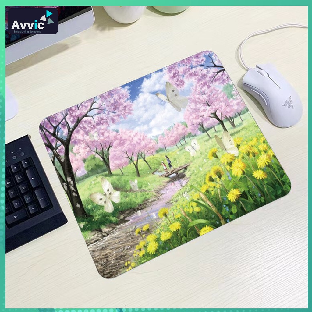 Alas Mouse Pad Karakter Persegi Anti Slip Character Mousepad PC Laptop Gaming