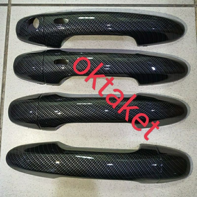 Cover handle new Yaris 2018 2020 2022 2023 hitam chrome Carbon Standar &amp; Keyless