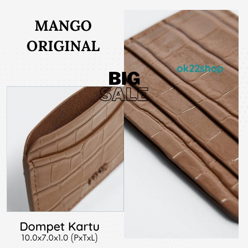 MANGO - Dompet Kartu ORIGINAL (Snake effect cardholder)