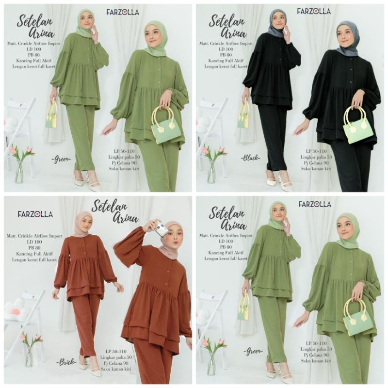 SETELAN ARINA ORIGINAL BY FARZOLLA / ARINA SET BY FARZOLLA