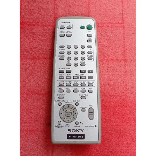 REMOT DVD PLAYER SYSTEM SONY seri RM-U500G ORIGINAL ASLI