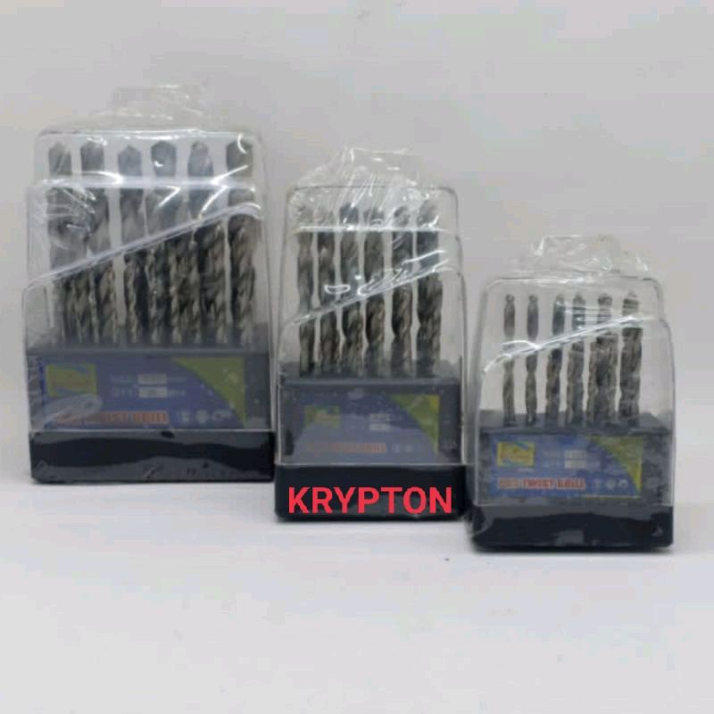 Mata bor besi / kayu / aluminium set 19pcs 1-10mm CPT NATIONAL best quality