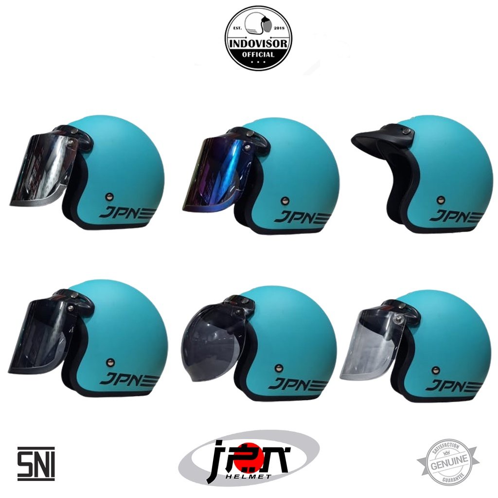 Helm JPN Warna Sky Blue Doff