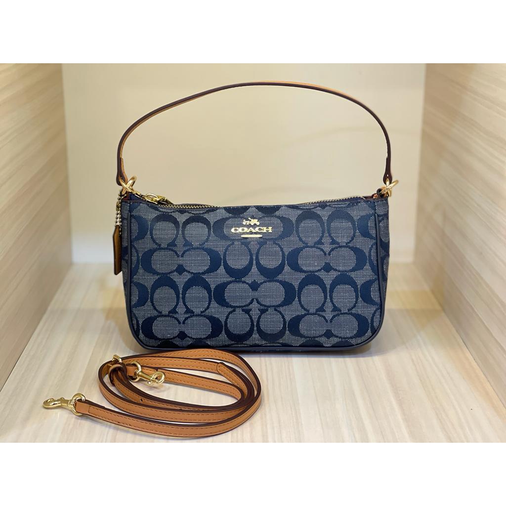 TAS WANITA BRANDED COACH CROS BODY DENIM