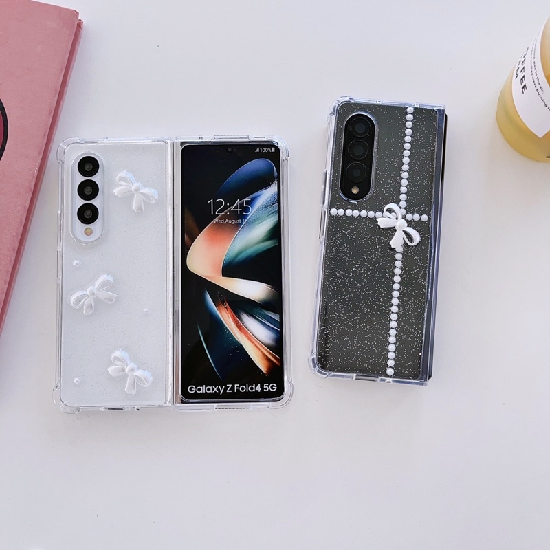 SAMSUNG Z FOLD 6 5 4 ZFOLD 5 FOLD6 ZFOLD6 FOLD5 ZFOLD4 FOLD4 CASE Motif Bunga Star Glitter Galaxy Readystock ZFOLD 2 3 READY