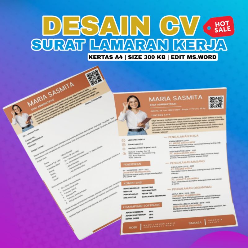 

Jasa Pembuatan CV/Resume | Jasa Desain CV Template Desain CV