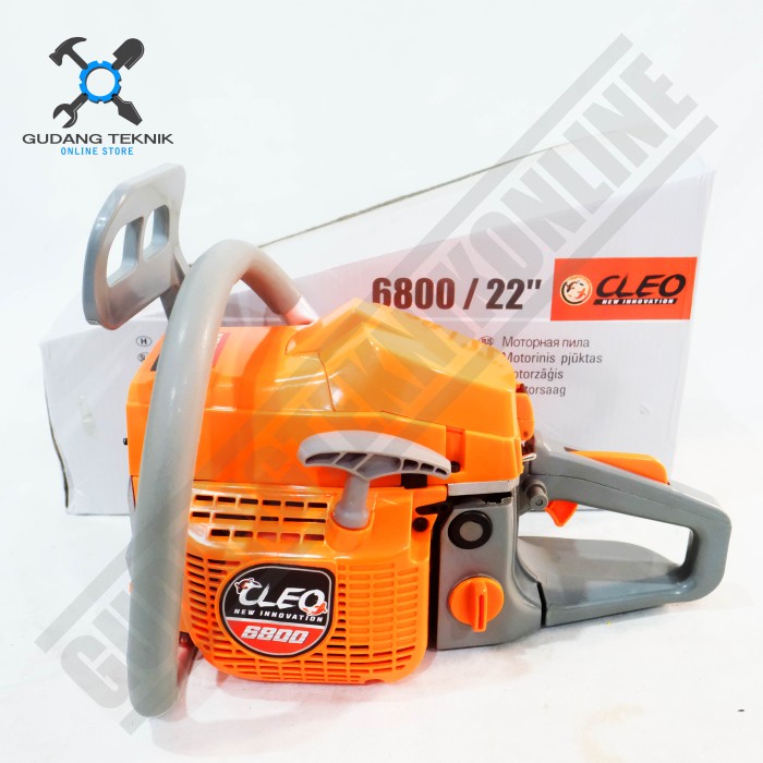 Mesin Gergaji Kayu Chainsaw Bar Laser 22&quot; 6800 CLEO / Mesin Chain Saw Pemotong Kayu 22 Inch 6800 CLEO