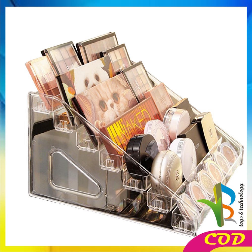 RB-K42 Rak Organizer Kosmetik Acrylic 7TINGKAT / Rak Akrilik Tempat Lipstik / Rak Kutek / Rak Parfum