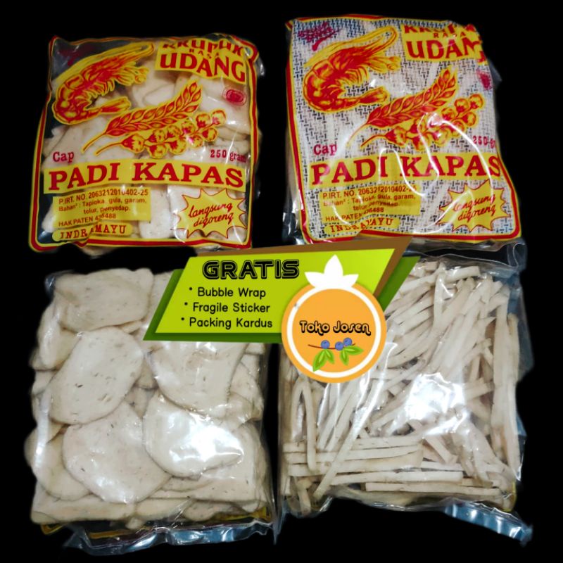 

Kerupuk udang padi kapas 250 gram asli indramayu cirebon krupuk No.1 prawn crackers super enak paling terkenal 250gr langsung goreng tanpa perlu dijemur