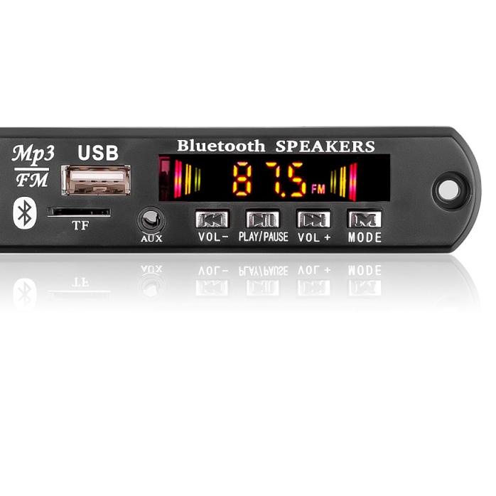 Terbaik Mp3 12V bluetooth 5.0 FM radio TF card USB AUX Kit modul