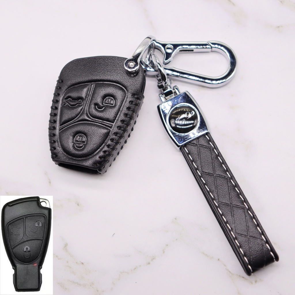 Case Kunci Mobil shell cover key holder Untuk Mercedes Benz New E Class E200 E260 W203 W210 W211 W124