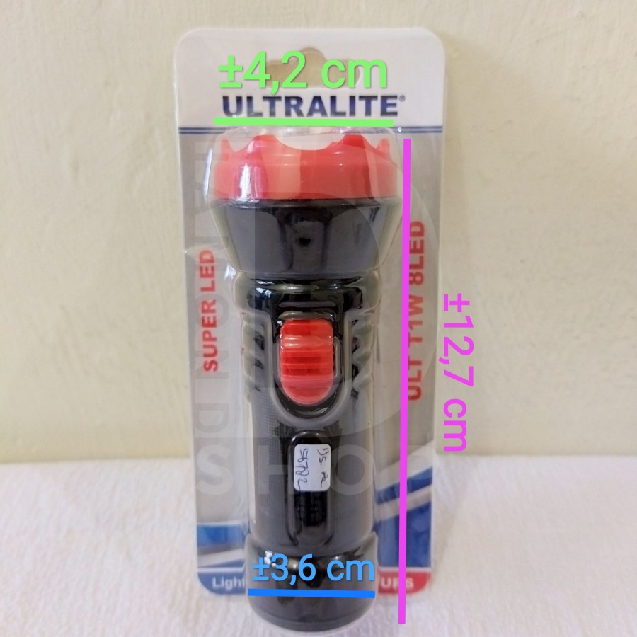 Ultralite SENTER Tangan T1W 8 Led + Emergency Darurat Serbaguna