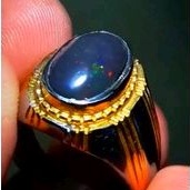 Batu Akik Kalimaya Black Opal Banten Asli Natural Manthab