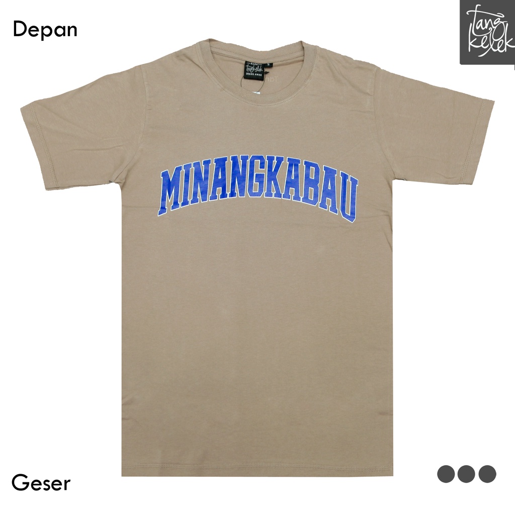 Tangkelek Baju Kaos Minangkabau Warna Coklat Milo
