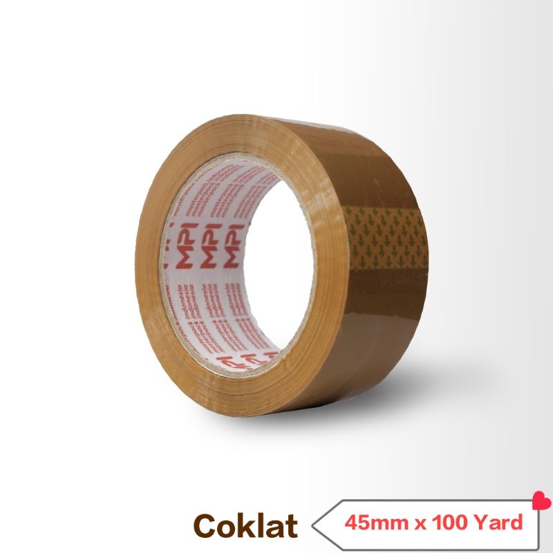 

Lakban 100Y/45mm Coklat dan Bening Perekat selotip kuat