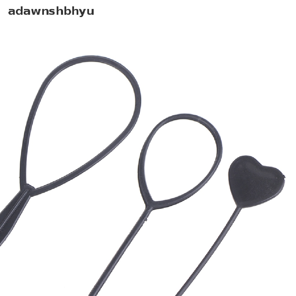 Adawnshbhyu 6pcs /set Alat Mengepang Gaya Rambut Tarik Melalui Rambut Disk Rambut Sisir Rambut ID