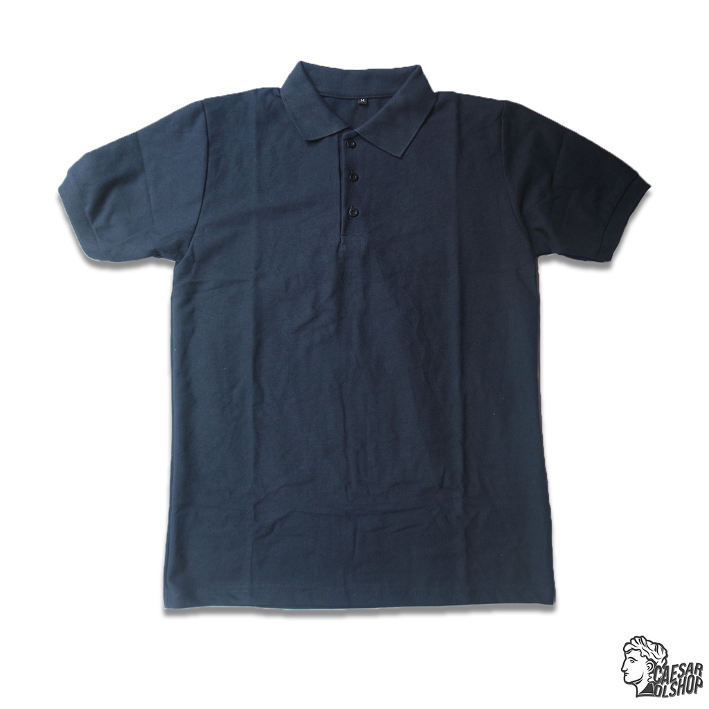 CaesarOlshop - Polo Shirt  | Kaos Polos Pria - Navy